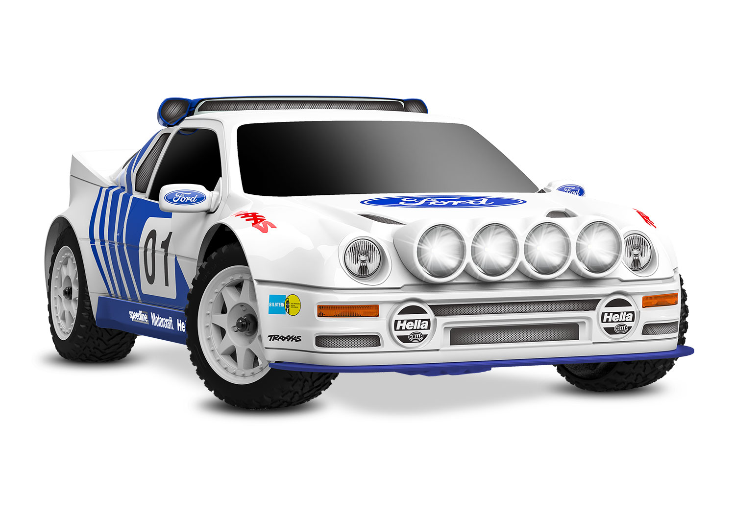 108046-1-Mini-Rally-VXL-Ford-RS200-3Qtr-Front-WHT-01_49343939 TRAXXAS MINI Rally VXL 4x4 Ford RS200 - imagine 1